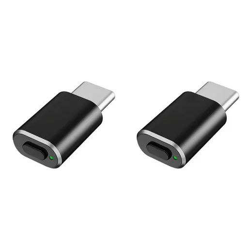 2X Type C Mouse Jiggler Undetectable Mouse Mover USB C Mouse Shaker Simulated Mouse Movement Black