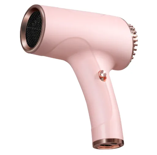 Cordless Hair Dryer Ultra-Lightweight Ionic USB Rechargeable Portable Pink