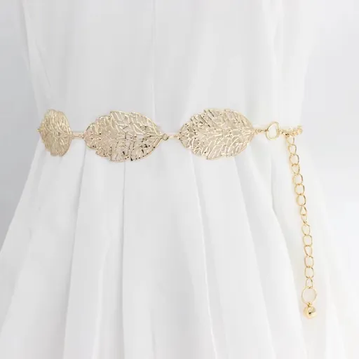 Leaf-Shaped Bridal Belt | Belt | Women's Belt | Wedding Accessories | Gold