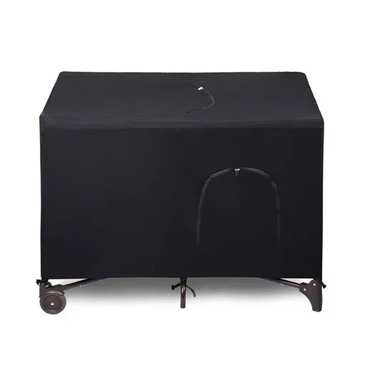 Portable Blackout Cover Breathable Baby Netting Tent for Travel Crib Stretchy Blackout Black