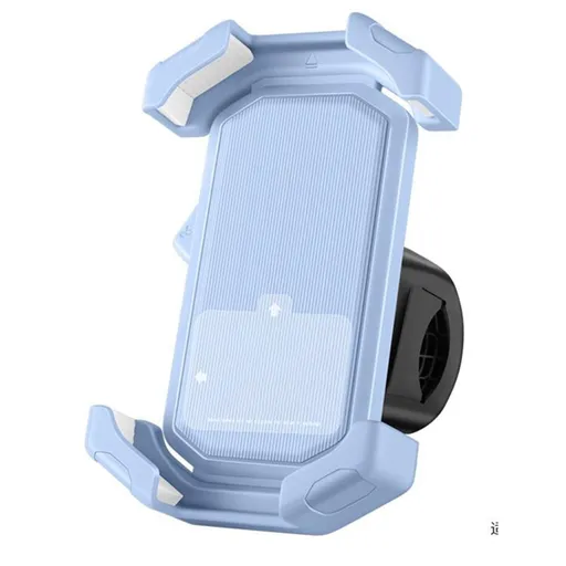 Adjustable Motorcycle Phone Holder With Silicone Protection For Secure Locking, for Vehicle Maintenance and Replacement, Light Blue