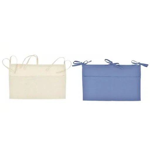 Bedside Hanging Storage Bag Crib Nursery Organiser Bed 2 Pockets Organizer for Bedside Crib Storage