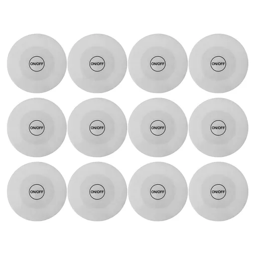 12PCS LED Luminous Cup Sticker Colorful Decorative Lightweight Adhesive Backing LED Coaster for Bar