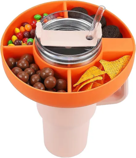 Reusable Silicone Snack Platter for Stanley Cup 40oz