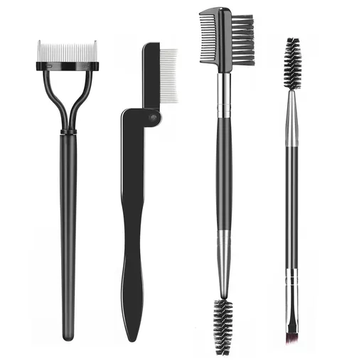 4 Piece Eyebrow Brush and Eyelash Separator Set