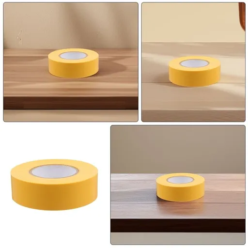 2Pcs Multi Functional Yellow PVC Marking Tape Non Adhesive for Decor