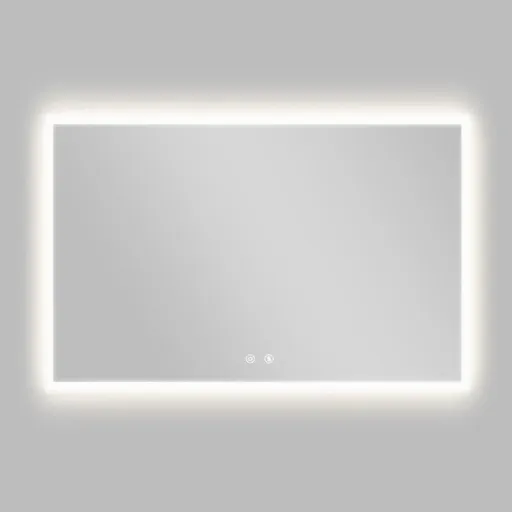 Smart LED Bathroom Mirror Anti-Fog Wall Mounted Vanity Mirror with 3 Color Dimmable Lights Touch Sensor 120x70cm
