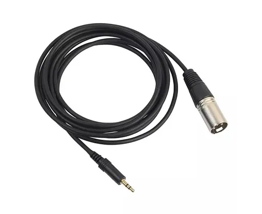 3.5mm Stereo Jack Plug to 3 Pin XLR Male Microphone Audio Cable Cord Adapter