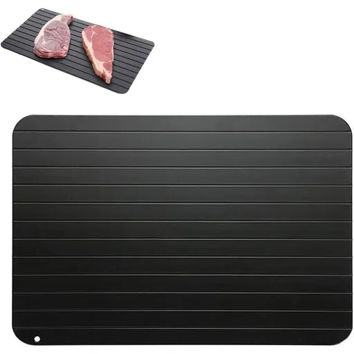 Defrosting Tray for Frozen Meat Rapid and Safer Way of Thawing Food Large Size Defroster Plate Thaw by Miracle Natural Heating A Pack