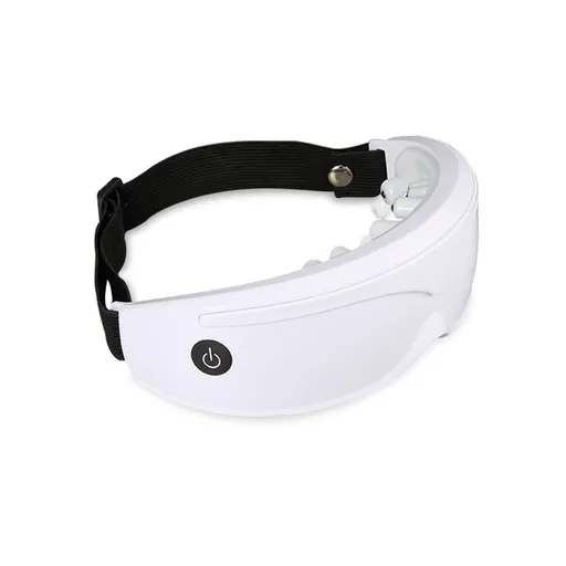White Touch-Control Rechargeable Heated Eye Massager for Daily Use