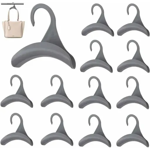 12 Pack Acrylic Handbag Hangers for 3 cm Closet Rods