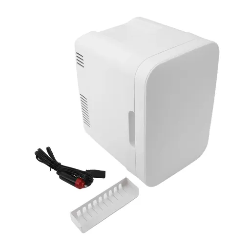 Car Fridge 4L Semiconductor Cool Hot Dual Use Quiet Portable Mini Car Refrigerator for Makeup Skincare and Food US Plug 110V