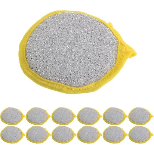 30pcs Double Sided Sponge Dish Scrubber Non-Scratch for Kitchen Cleaning