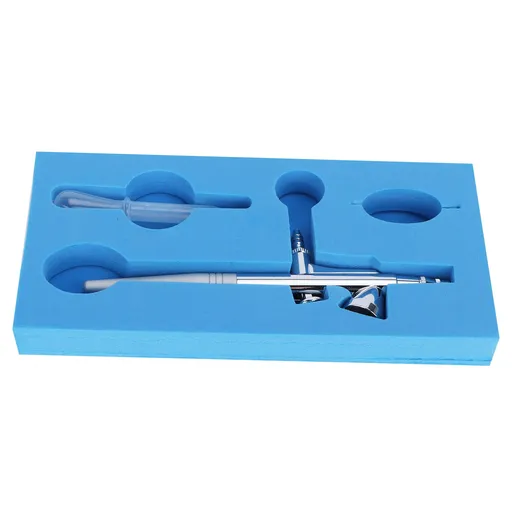Airbrush Set Single Action 0.3mm Hole Diameter Brass 2CC Upper Pot