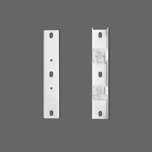 Double Track Bracket White, 10pcs
