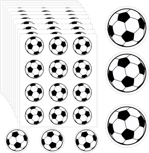 Football Stickers - Waterproof Vinyl Stickers - Suitable for laptops, water bottles, notebooks and mobile phones - Ideal gift for football players, teams and fans - Sports Stickers - 10 sheets, 120 pieces