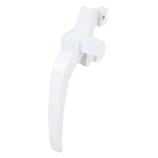 4PCS Window Handle Aluminum Alloy Window Handle Lock for Internal and External Sliding Door Vertical and Horizontal Sliding Window Left Hand White