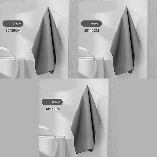 3-piece Grey Coral Fleece & Suede Microfiber Cloth Double-Sided Car Wash Towel , 5X Water Absorption, Scratch-Free & Lint-Free, 360° Stitched Edge for Car Detailing, Glass, Home Cleaning - Multi-Purpose Auto Care Cloth