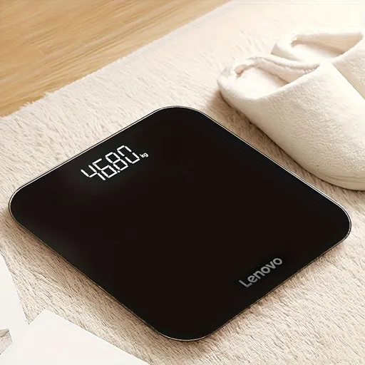 Digital Bathroom Scale, Highly Accurate Body Weight Scale with Backlit LED Display, Measures Weight up to 400 Lb/180kg Without Batteries black (without battery)