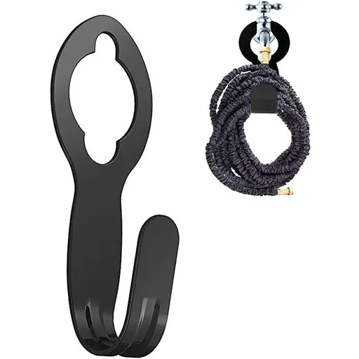 Garden Hose Hanger Heavy Duty Metal Hose Holder for 50ft 25ft Expandable Watering Hose, Sturdy to Support Over 110lbs