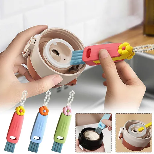 For Stanley Cup Accessories 3-in-1 Cup Cover Brush Multifunctional Cleaning Brush Milk Bottle Cup Cup Cup Brush Cup