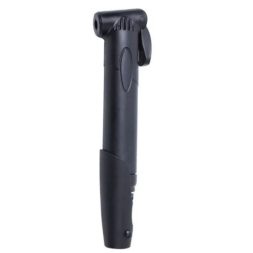 Portable Black Compact Bike Air Pump with Flexible Hose for Tires, Sports , and Inflatable Gear