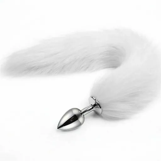 House Of Dasein Fluffy Fox Bunny Tail Anal Plug Pet Play Bdsm Cosplay - White - Fox Tail