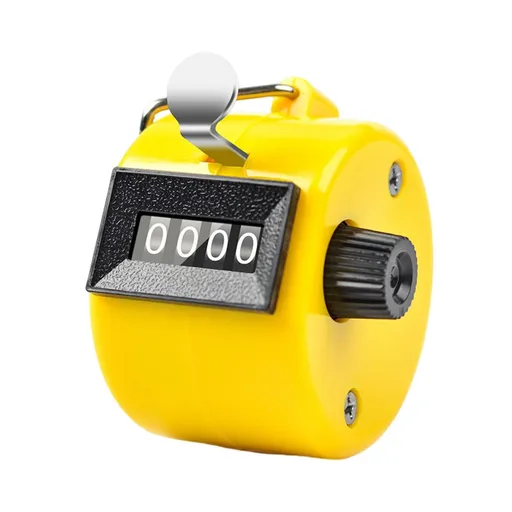 R counter metal hand counter with 4-digit digital display, battery free, suitable for electronic point counters in golf and baseball