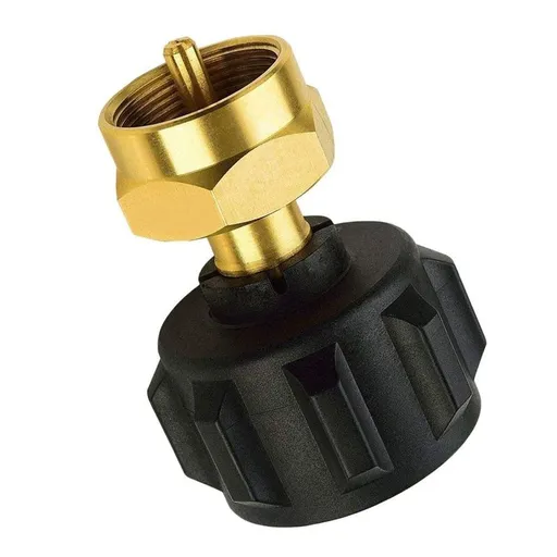 Propane Refill Adapter, LP Gas Cylinder Tank Coupler Fits Propane Tank and 1 lb Throwaway Cylinder Solid Brass Valve