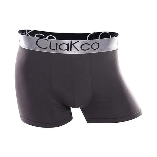 Cua Kco Men's Underwear Mid Waist Breathable Boxer Dark gray XXL Recommendation 60.00 kg-65.00 kg