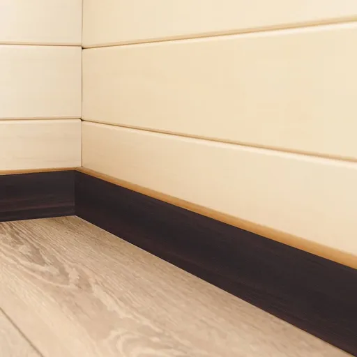 1 Roll Flexible Baseboard Molding Black Wood Grain for Bedroom Balcony Entrance Hallway Corridor