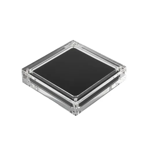 5PCS Acrylic Transparent Jewelry Display Case Necklace Earring Ring Bracelet - 10.3x10.3x2cm