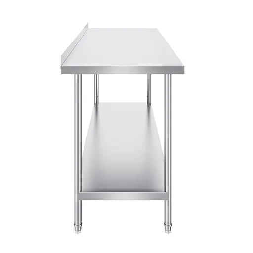 24 x 72 x 36 Inch Stainless Steel Work Table, Commercial Food Prep Worktable Heavy Duty Prep Worktable, Metal Work Table with Adjustable Height for Restaurant, Home and Hotel