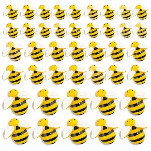 120PCS Bumble-Bee Decor, Resin Honey Bees for Crafts, Small Plastic Bees Ornaments for Decorations