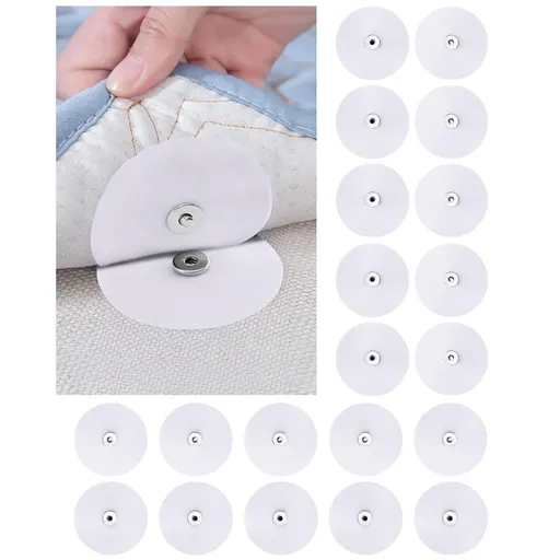 10 Pairs Iron on Duvet Cover Snaps, Duvet Metal Snap Clips for Comforter Inside, Duvet Corner Holder Prevent The Bed Duvet from Shifting in The Quilt Cover