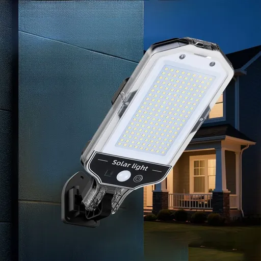 Solar Powered Outdoor Courtyard Light Ultra Bright LED with Human Motion Sensor Waterproof Security Light for Garden Yard Pathway Driveway Indoor Outdoor Lighting