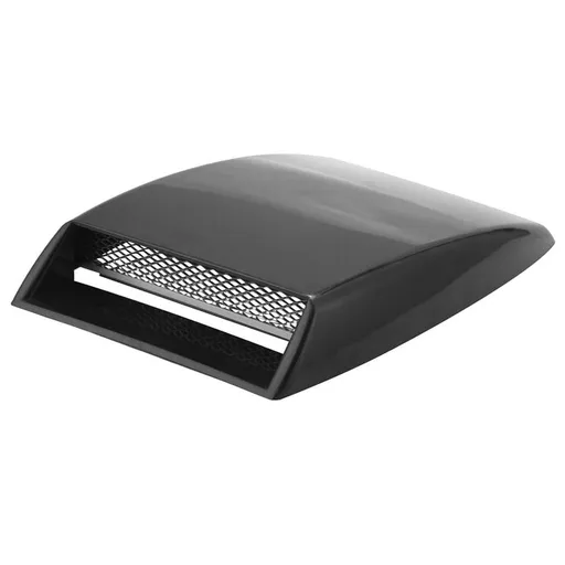 Car Hood Scoop Universal Air Vent Black with Mesh