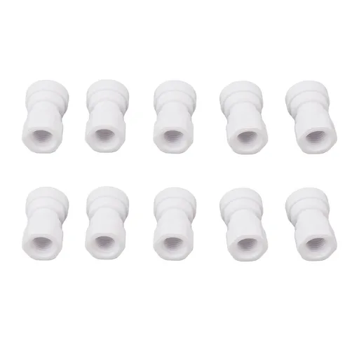 10 Pcs Plastic Quick Connect Fittings Multifunctional Plastic Quick Pipe Fitting for Home Winery Beer Brewing 3/8