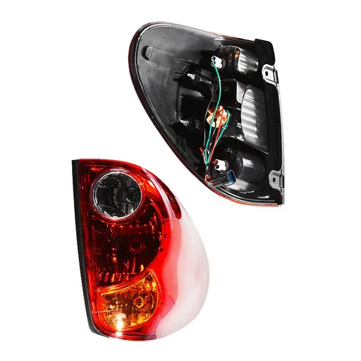 2Pcs Car Rear Tail Light Brake Lamp with Wiring for L200 2005-2016 Red Yellow Lens Signal Lighting Car Taillight