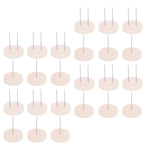 24 Pcs Crochet Doll Stand 12 Single Needle 12 Double Needle Wooden Knitted Doll Display Holder