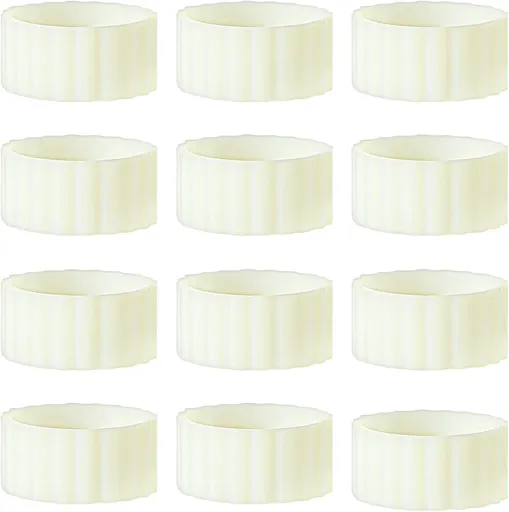 12PCS Rubber Candle Grippers, Silicone Candle Hugger, Candles Grips Inserts for Taper Candles Base Accessories Bougie Upright and in Place for Taper Bougie Cups