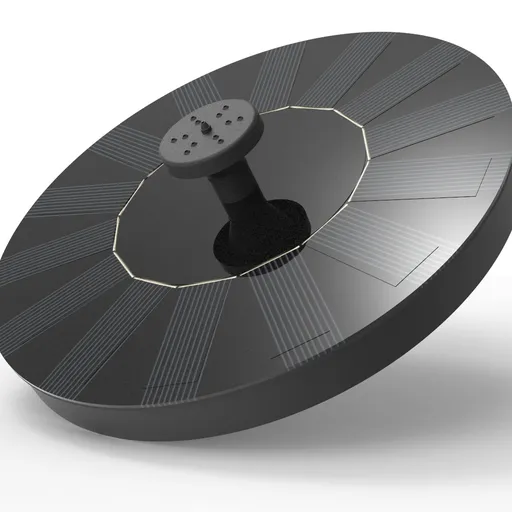 Solar Fountain Solar Powered Bird Bath Pump with 6 Nozzles Submersible Outdoor Watering