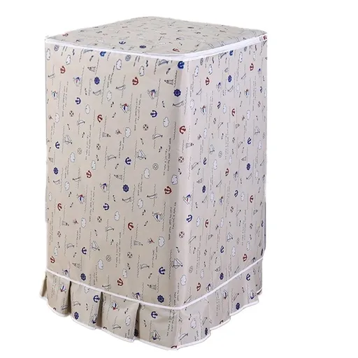 Top Load Washing Machine Cover Waterproof Washer Dryer Cover with Zipper Dustproof Outdoor Full-Automatic Washer Protector Case Laundry Cover 56 *58 *87cm（only cover）