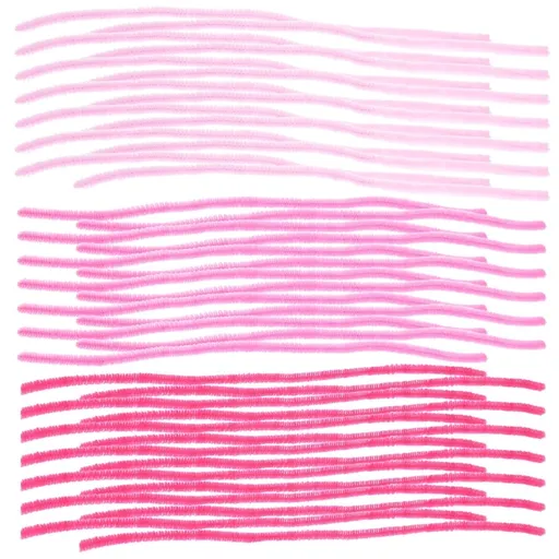 100Pcs Pink Pipe Cleaners for Craft Project Supplies and DIY Artistic Creations