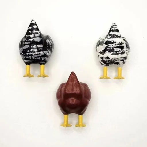 3pcs Chicken Butt Magnet Refrigerator Magnetic Decoration, Chicken Butt Gift, Funny Chicken Butt Gift Retro