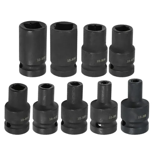 Tap Socket Double Square Head 1/2Inch Driver For Pneumatic Wrench Tool Accessories And Parts Replacement M6-M24 M24 Smile Home M24