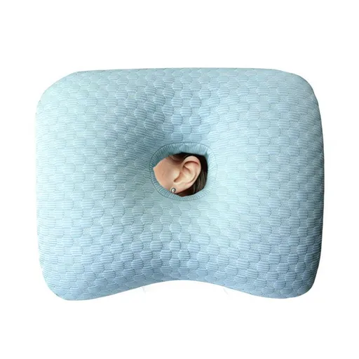 Blue Ice Bean Cooling Ear Cushion, Silky Touch Zero Ear Pressure