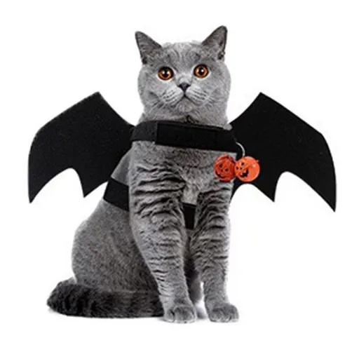 Bat Wing Party Accessory Party Supplies Halloween Costume Themed Birthday - Pumpkin bell - Size 52-25cm