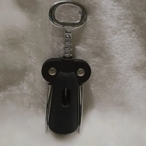 Salute Rubberized Barrel Wing Corkscrew, Black, Pumps Wine Opener Plastic Bottle Openers Tools Cork Out Handle Waiter With Arms