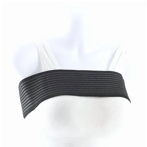 Women's Chest Belt ,Multi-Use Sports Chest Binder - Breathable Anti-Shake Compression Strap ,Breast Support Bandage I Elastic Self-Adhesive Band (Lightweight, Portable)Black